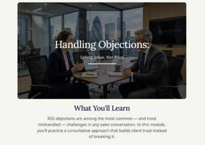 Handling Sales Objections: Selling Value, Not Price